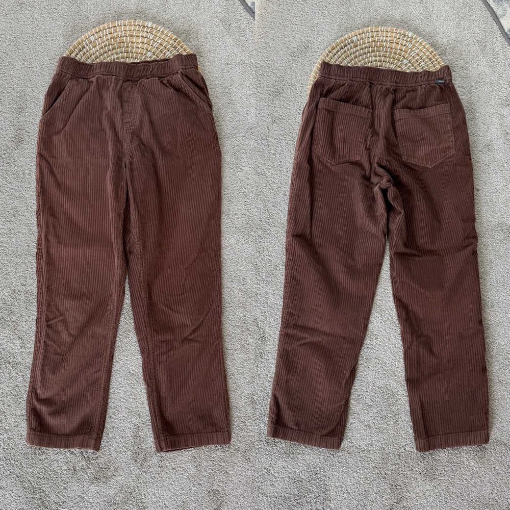 Toad&Co Chocolate Corduroy Straight Leg Pants - Picture 2 of 15